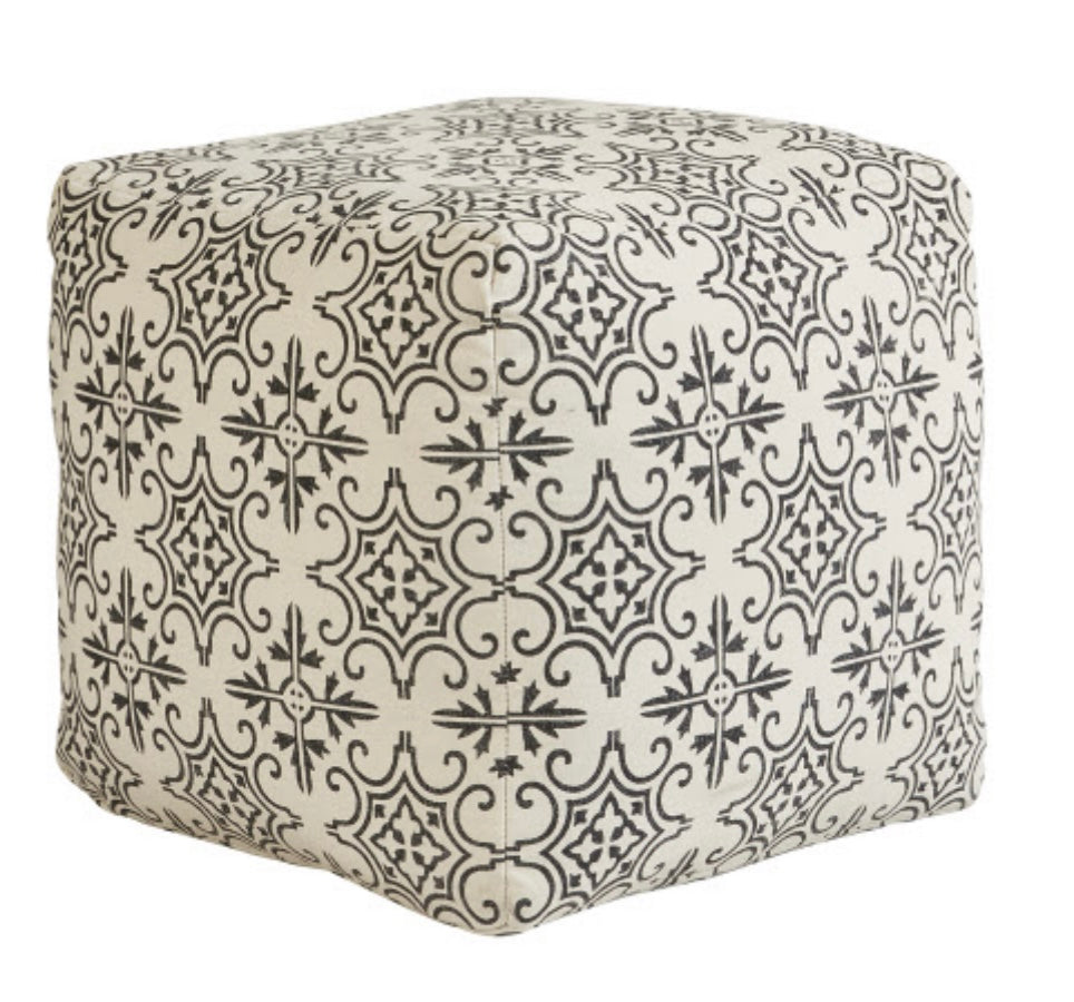 Black & White Pouf