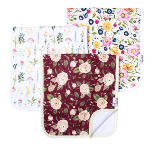 Copper Pearl burp cloth set