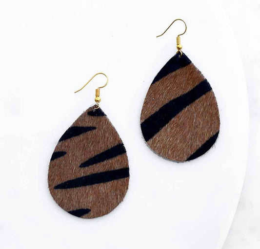 Tiger Print Earrings