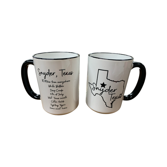 Snyder Texas Coffee Mug 15oz