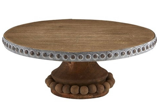 Large Wooden Cake Stand