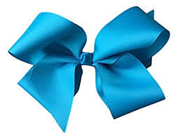 Ocean Blue Bow 2"
