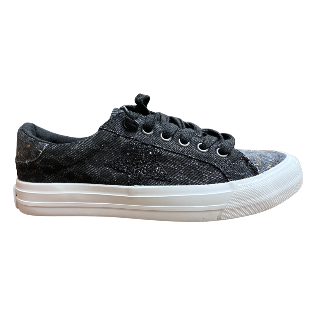 Gypsy Jazz Women’s Cosmic 2 Black Leopard Sneakers