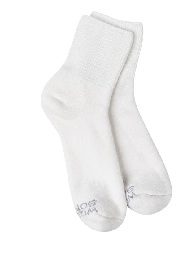 World Softest Crew Socks White