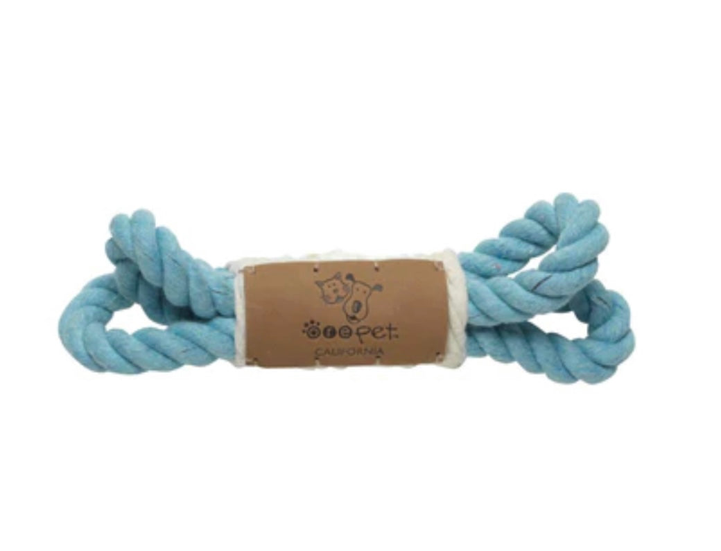 Mini loop dog toy blue mist