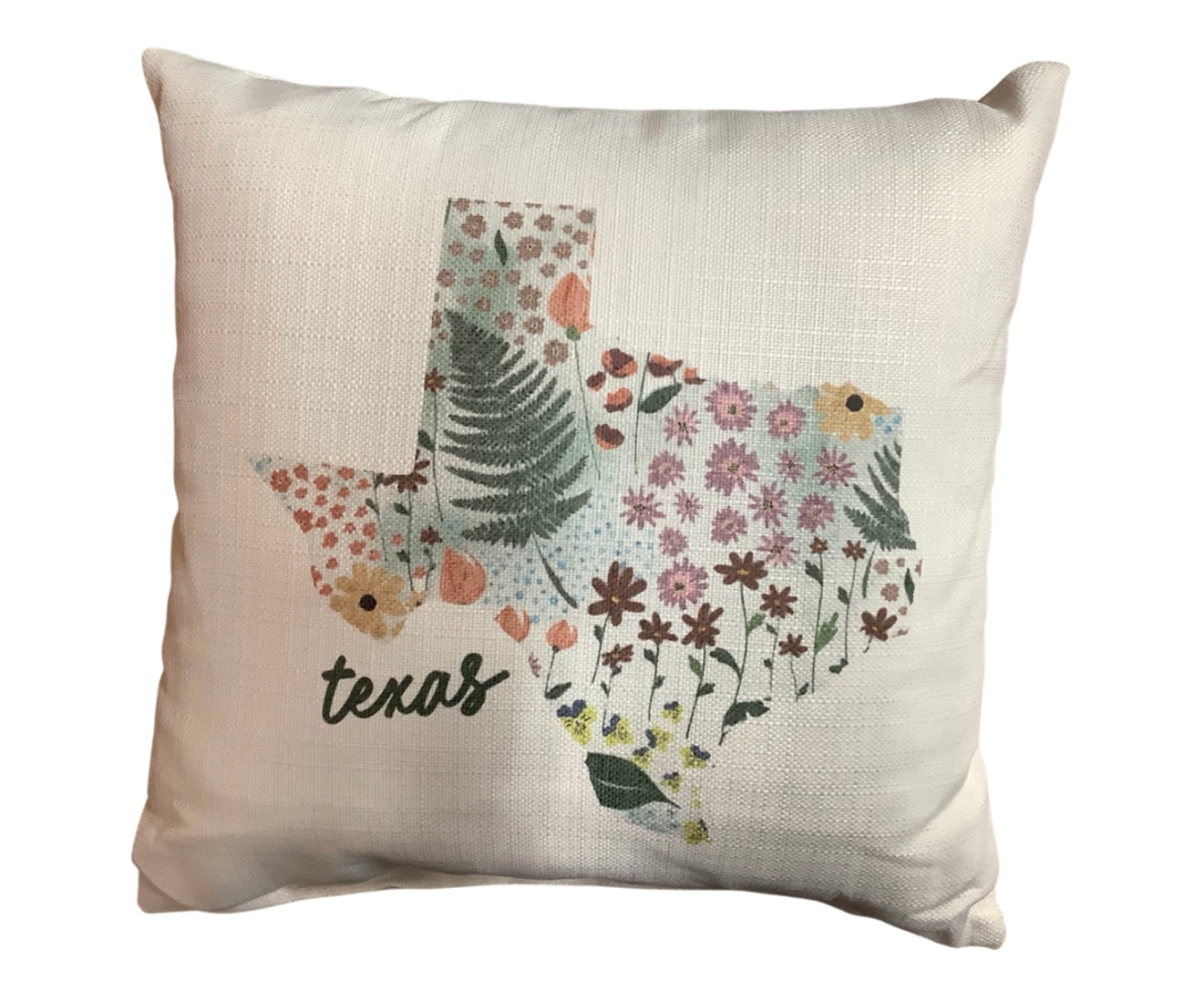Texas Floral Fall Pillow