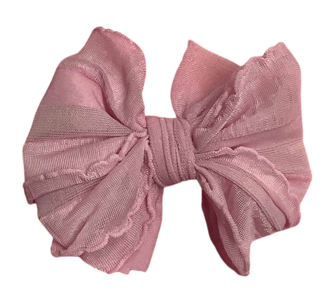 Ruffled 4" Bow on Clip