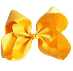 Bright Yellow 8" Hair Bow