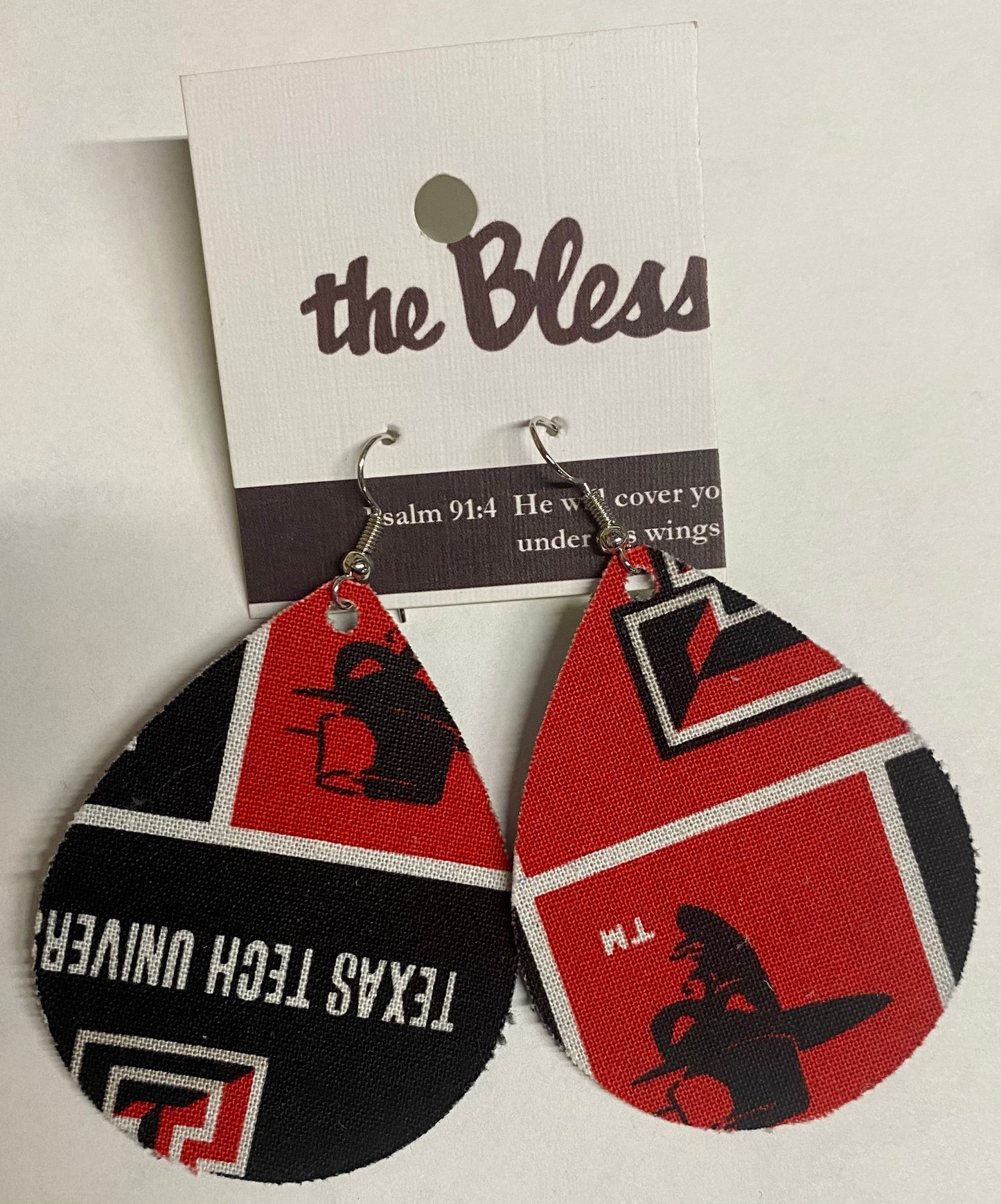 Texas Tech Teardrop Earrings