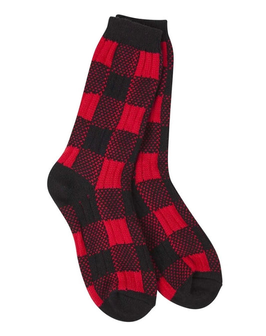 adult check socks