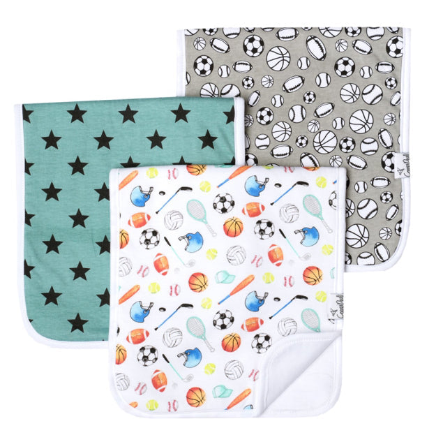 Copper Pearl burp cloth set