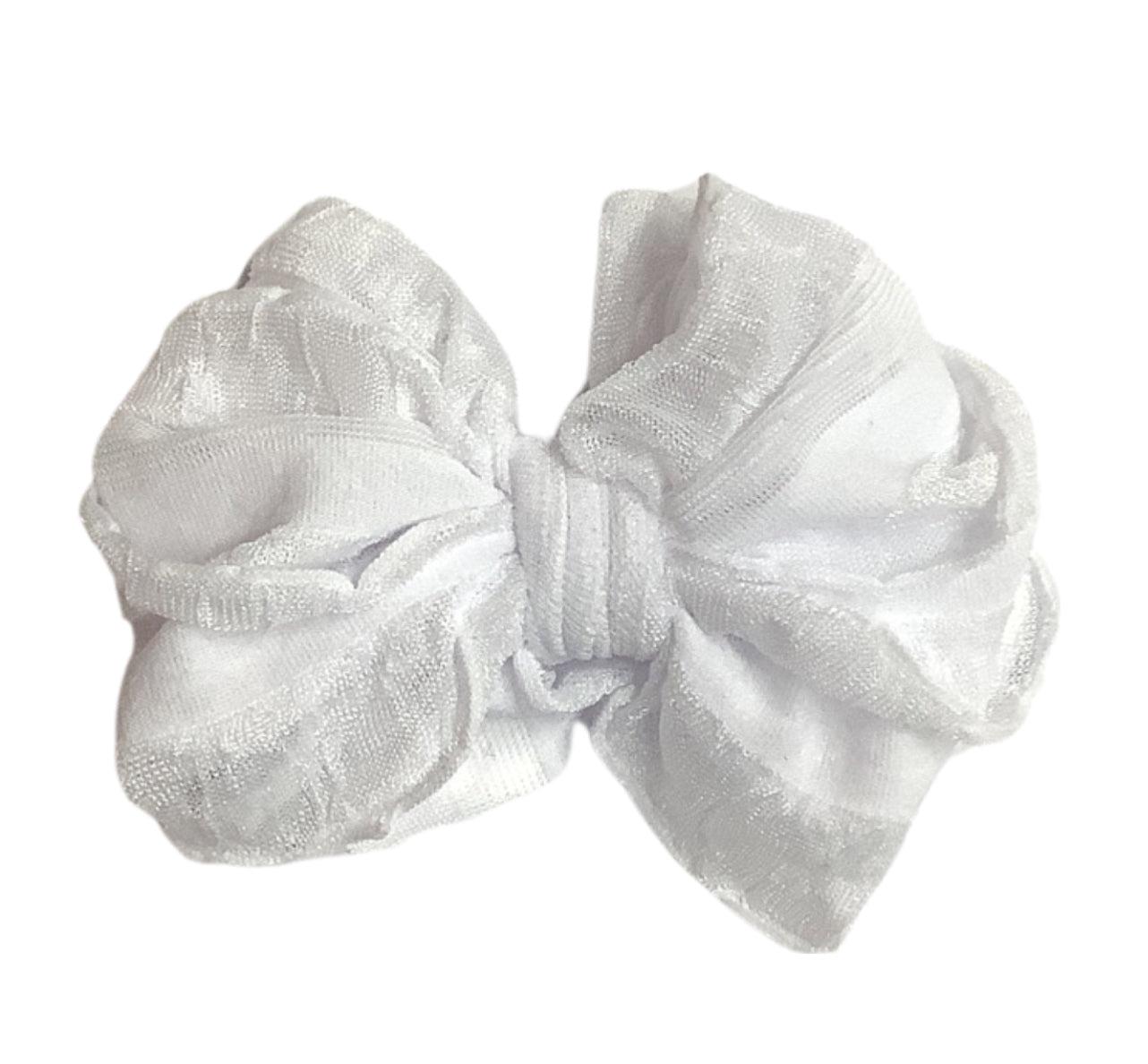 Ruffled 4" Bow on Clip