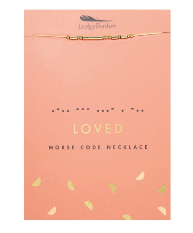 Loved Morse Code Necklace