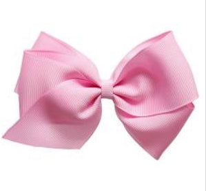 Light Pink Bow 2"