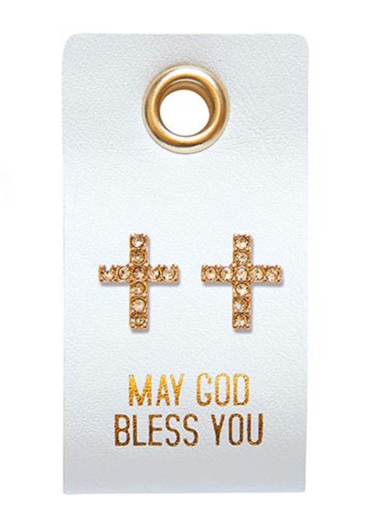 may God bless you earrings 