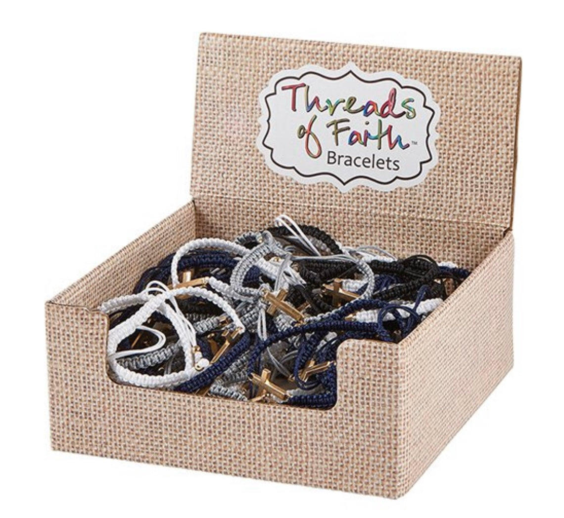 Threads of Faith Cross Bracelet