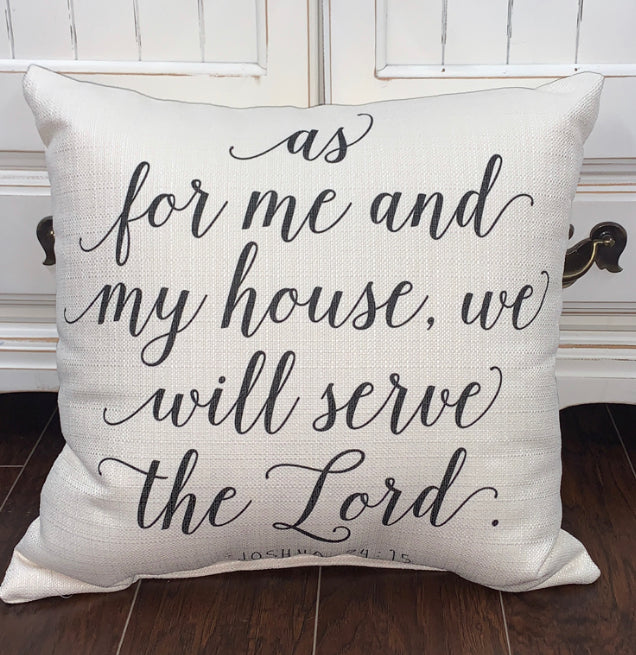 Joshua 24:15 Pillow