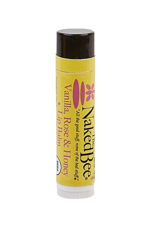Naked Bee Certified Organic Lip Balm - Vanilla, Rose, & Honey