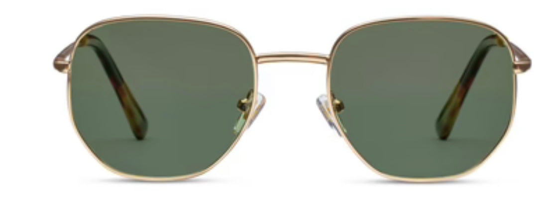gold frame sunglasses