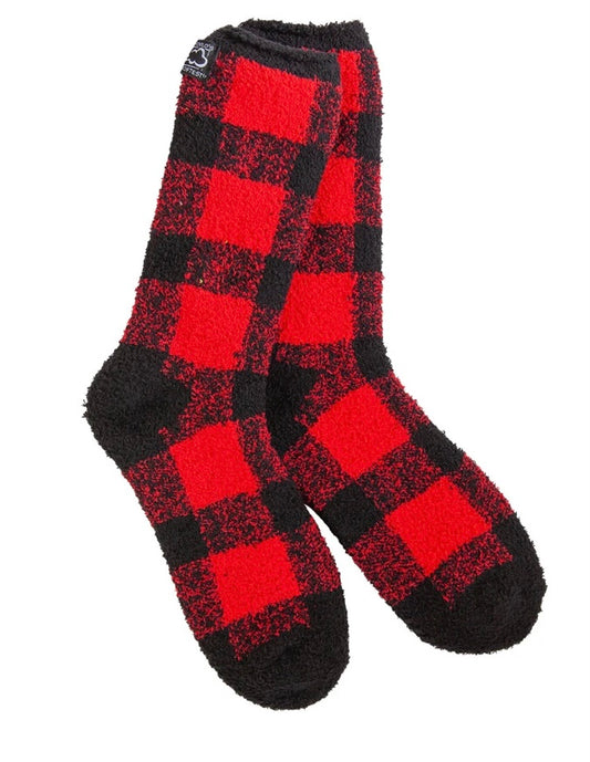 Adult soft check socks