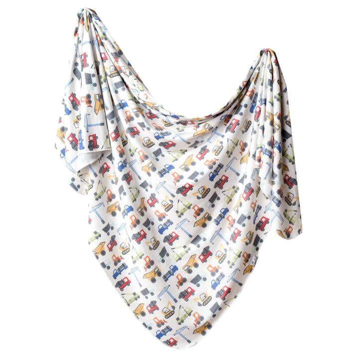 Copper pearl knit swaddle blanket
