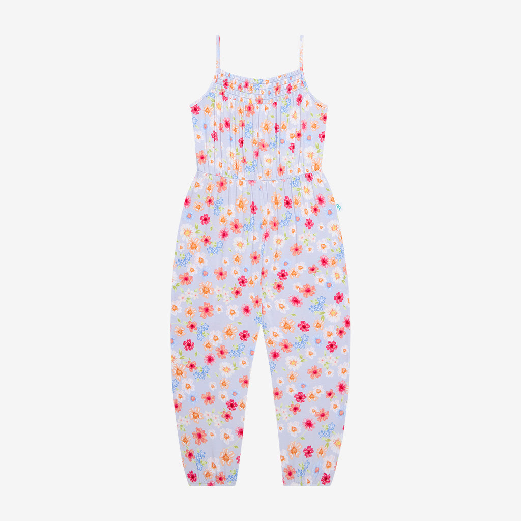 Posh Peanut Smocked Spaghetti Jumpsuit-Carissa