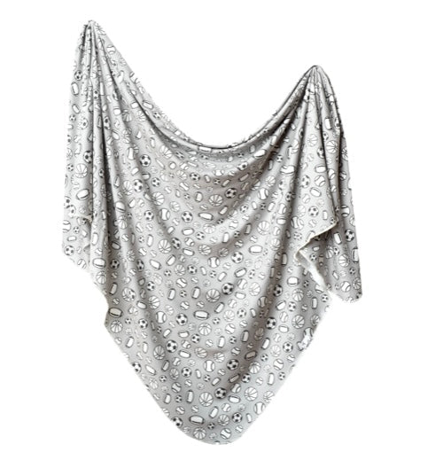 Copper pearl knit swaddle blanket