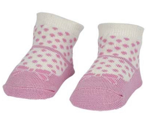 Pink Mary Jane With Polka Dots Socks