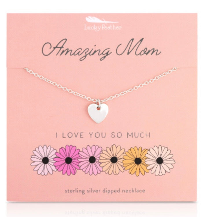 Mom I Love You Necklace