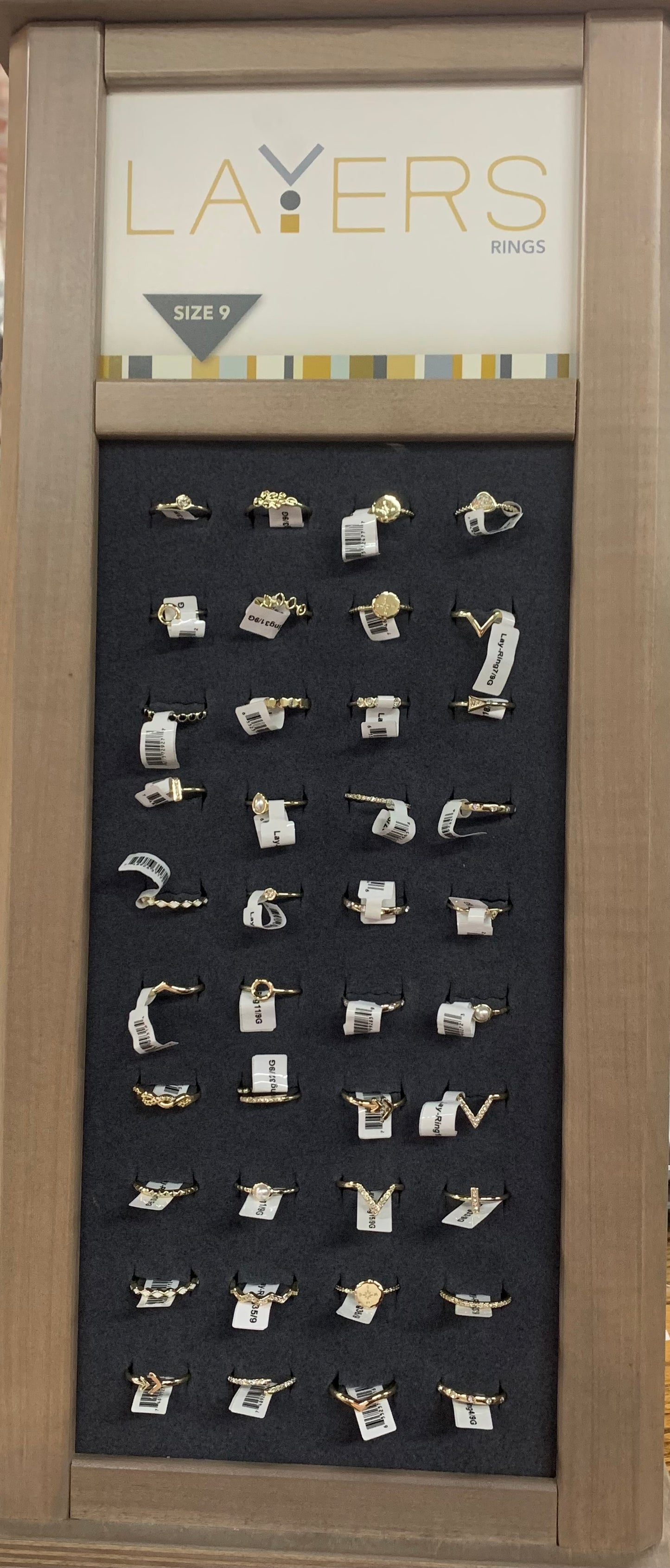 stackable gold/silver rings