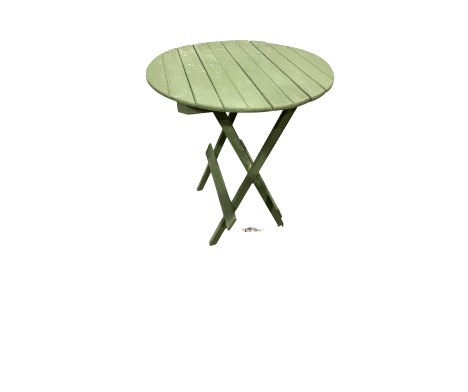 Green Folding Circular Table