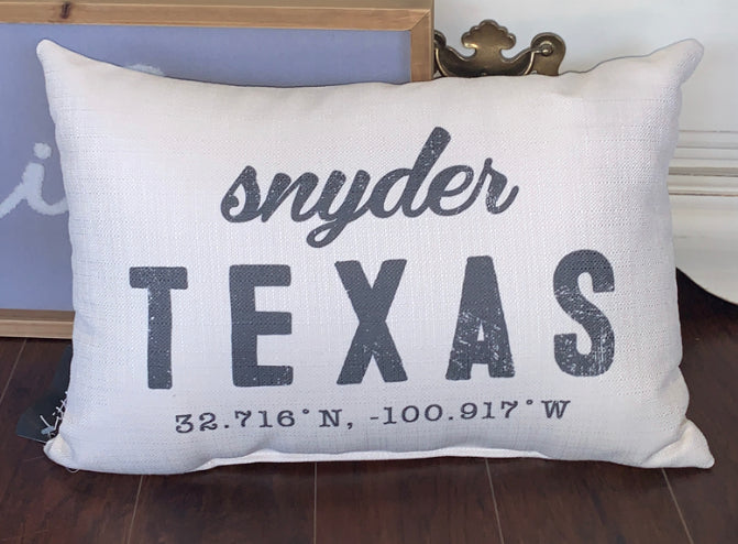 Retro Coordinates Pillow