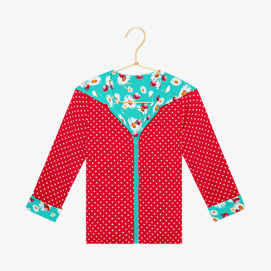 Posh Peanut Long Sleeve Reversible Jacket-Ladybug