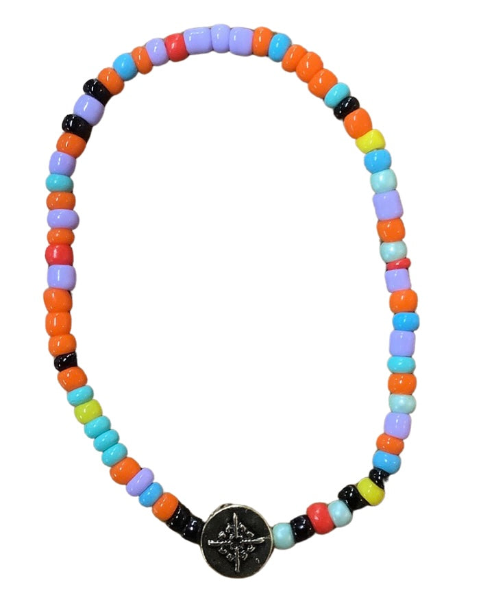 Kid’s Gold Coin Beaded Bracelet