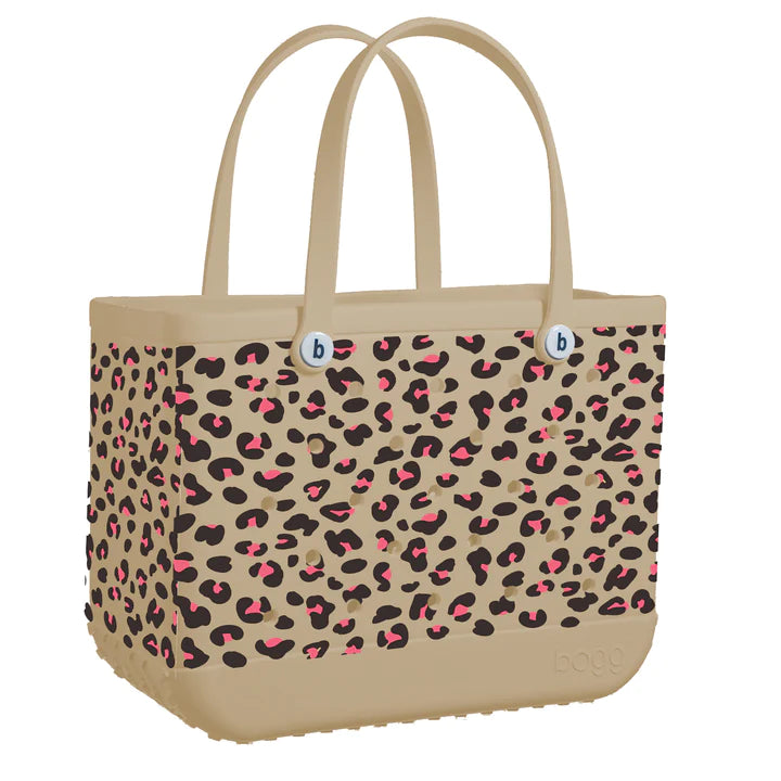 Pink leopard bogg bag