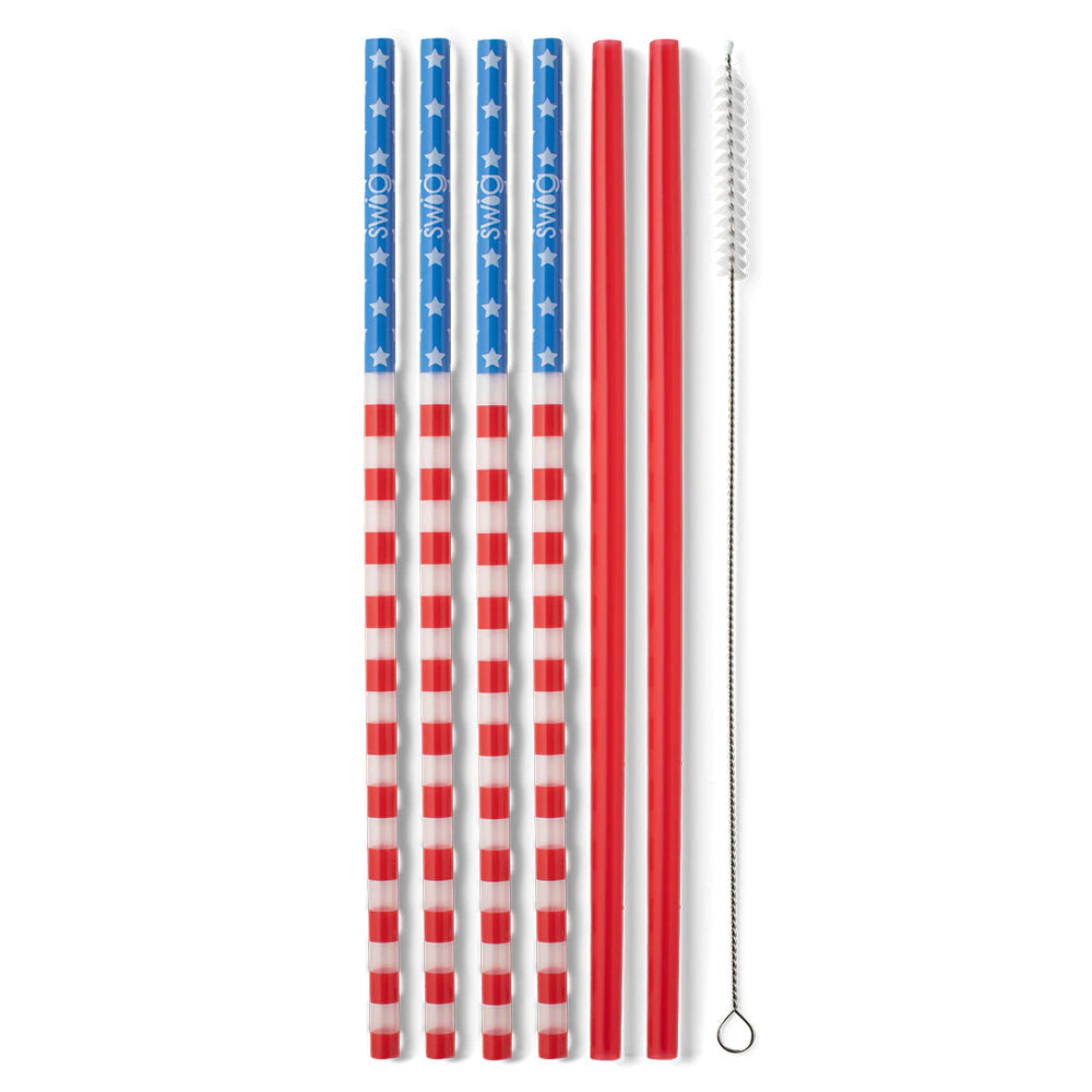 Swig Stars & Stripes Straw Set