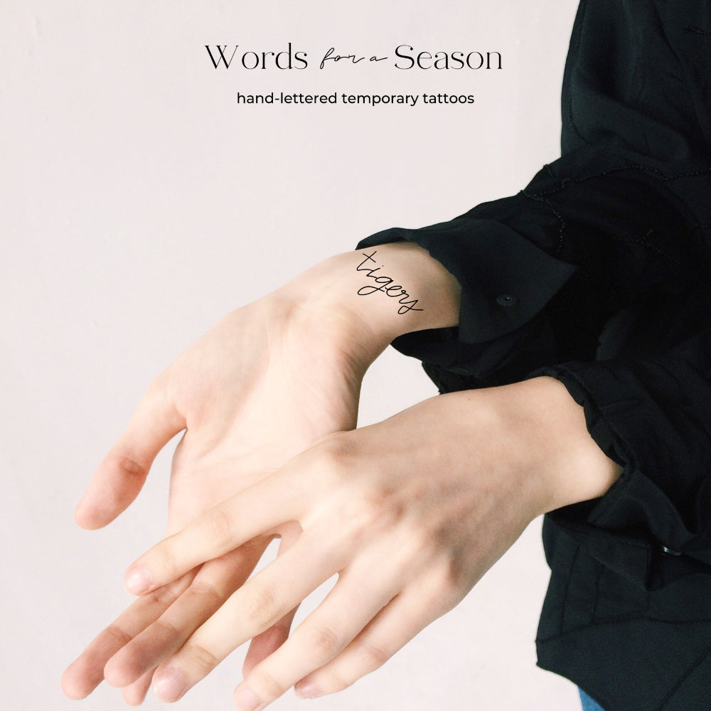 tigers temporary tattoo