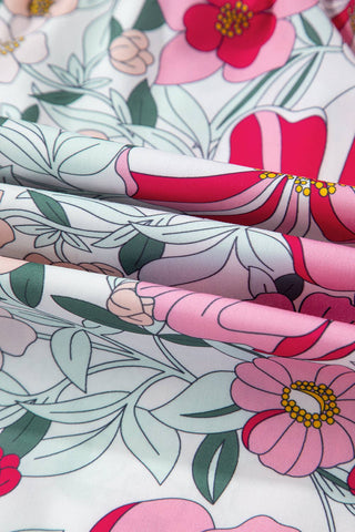 Jessa Floral Ruffle Trim Blouse