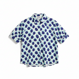 Blue Geometric Top