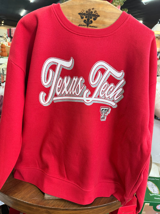 Texas Tech Glitter Sweatshirt