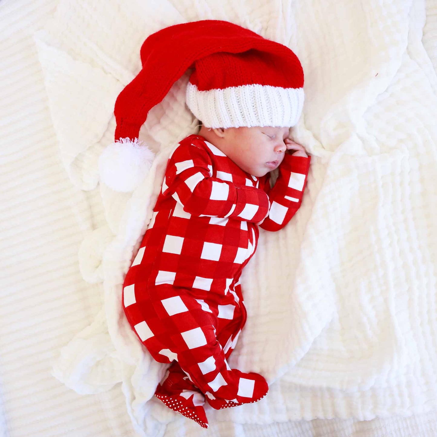 Christmas Bamboo Zipper Footies