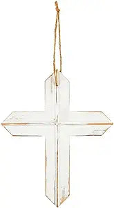 11" hanging wood (white)