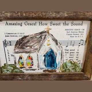 12" x 12" Rustic Framed Art
