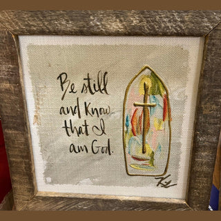 12" x 12" Rustic Framed Art