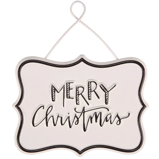 Metal Merry Christmas Ornament