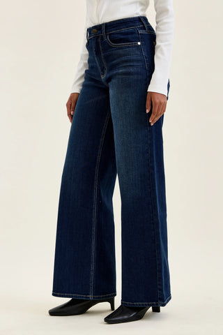 High Waist LUX Retro Wide DK Jeans in Twilight Blue