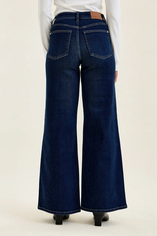 High Waist LUX Retro Wide DK Jeans in Twilight Blue
