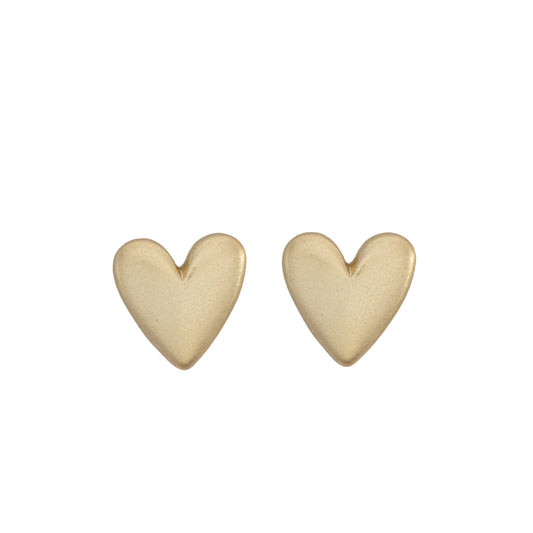 Gold Heart Earrings