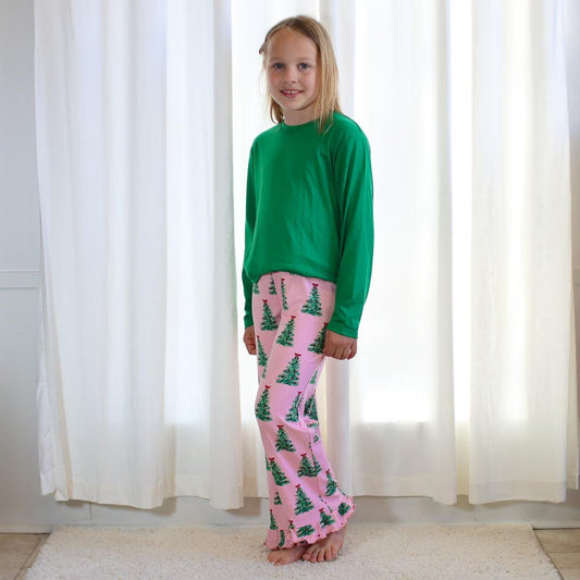 Girls Noelle Ruffle Pajama Pants