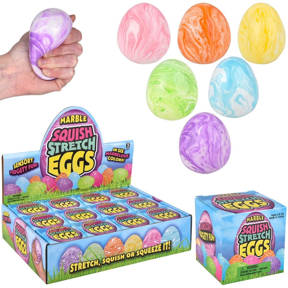 2.5" Squish Marble Egg